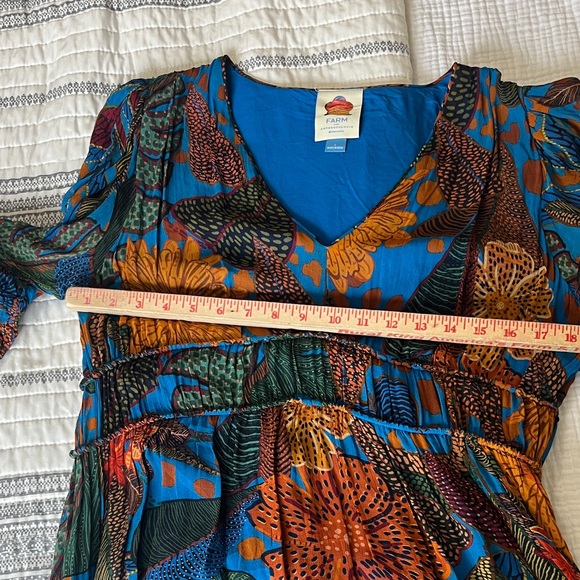 FARM Rio Vibrant Blue and Orange Maxi Dress - Picture 7 of 12